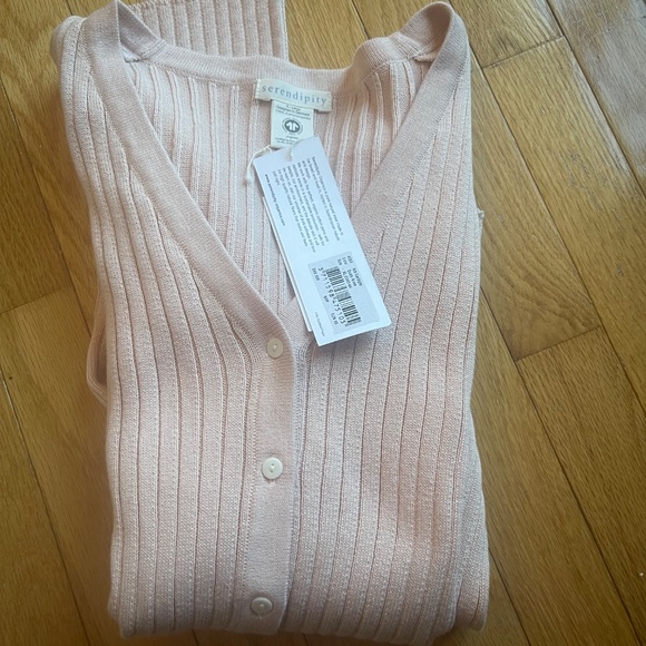 NWT Serendipity Organics Pink Cardigan – Soft, High-Quality, Brand New - Picture 2 of 5